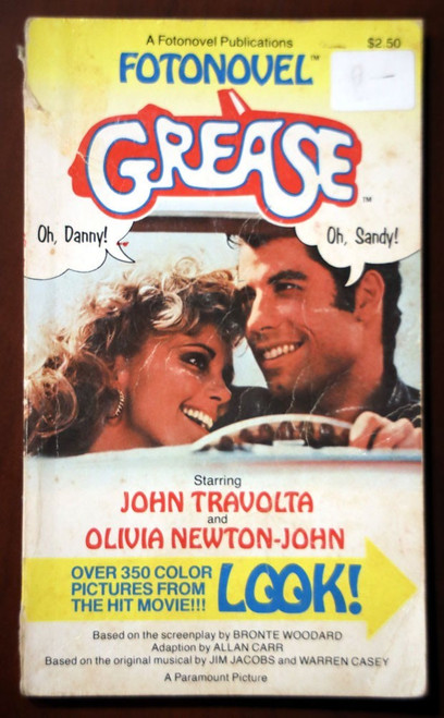 GREASE Fotonovel JOHN TRAVOLTA/OLIVIA NEWTON-JOHN Paperback 1st Printing 1978