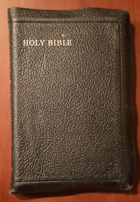 Vintage COLLINS HOLY BIBLE Red Letter Ed. KJV 1949 Concordance Genuine Leather