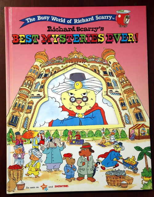 Richard Scarry's BEST MYSTERIES EVER 1998 1st Ed. Hardcover Nick Jr/Showtime TV