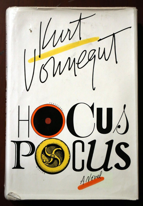 HOCUS POCUS by Kurt Vonnegut 1990 FIRST EDITION 1st Printing HC/DJ Vintage Novel