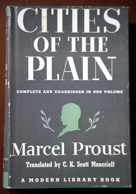 Cities of the Plain by Marcel Proust 1955 Modern Library #220 HC/DJ Vintage Book