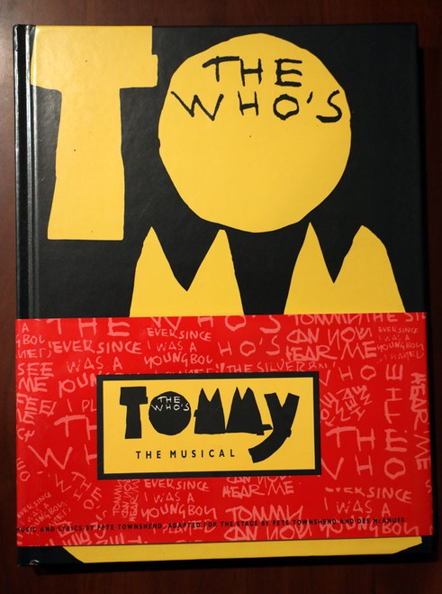 TOMMY The Musical THE WHO'S 1993 HC/DJ Hardcover Book + CD Collector's Edition
