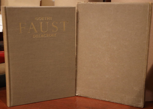 FAUST by Goethe - Heritage Club ILLUSTRATED BY EUGENE DELACROIX 1959 HC Slipcase