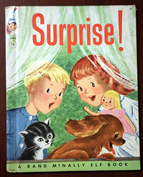 Surprise! by Lucy Ozone 1963 Vintage Rand McNally Elf Book #8384 Very Good