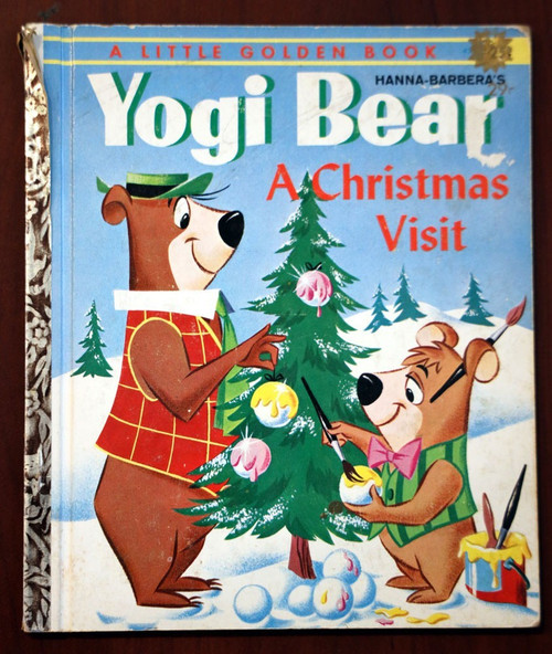 Hanna-Barbera's YOGI BEAR A Christmas Visit 1961 Vintage Little Golden Book #433