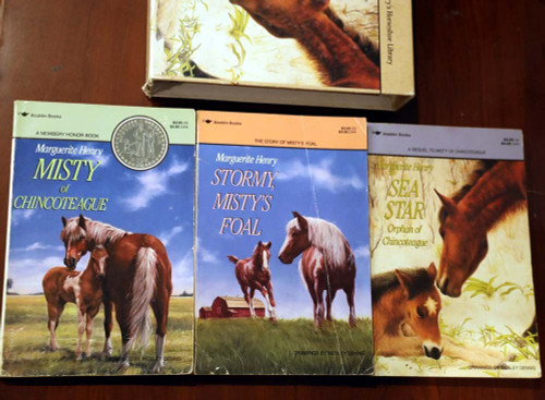 Marguerite Henry's Horseshoe Library Boxed Set Misty/Stormy/Sea Star Paperbacks