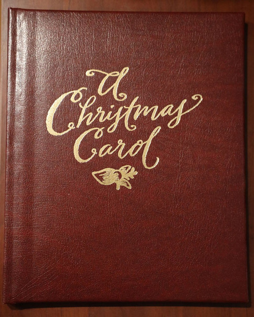 The Christmas Carol by Charles Dickens 1995 Hallmark Leatherette Book Gary Head