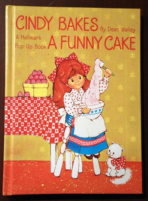 CINDY BAKES A FUNNY CAKE: Hallmark Pop-Up Book by Dean Walley 1979 Vintage HTF