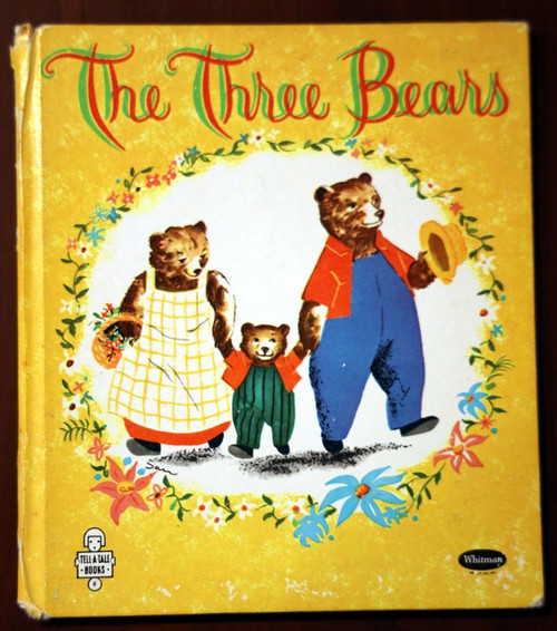The Three Bears 1960 Vintage Whitman Tell-A-Tales Book #2551 Illustrated by Sari