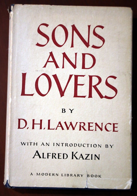 SONS AND LOVERS by D.H. Lawrence 1962 Vintage Modern Library Book #333 HC/DJ