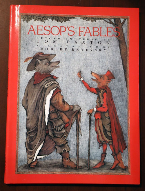 AESOP'S FABLES Retold by Tom Paxton/Robert Rayevsky Art 1988 HC/DJ 1st Printing