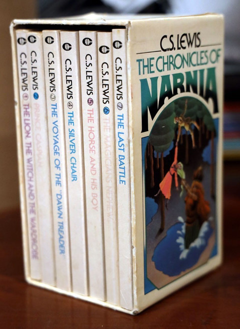 C.S. LEWIS The Chronicles of Narnia 7-Volume Paperback Boxed Book Set - Slipcase