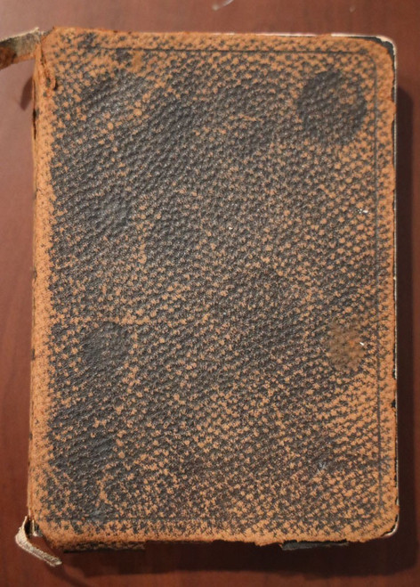 HOLY BIBLE Cambridge/James Pott and Co. Antique Leather Bible Gilt-Tipped Pages