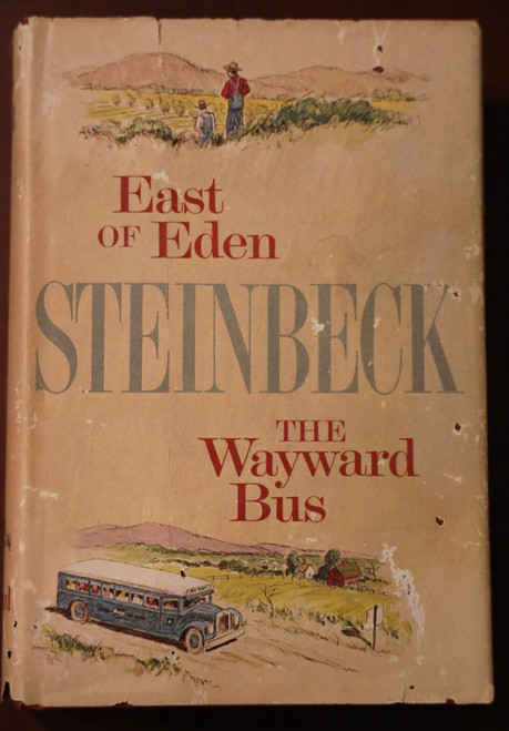 East of Eden / The Wayward Bus by John Steinbeck 1952 Viking Press HC/DJ - BCE