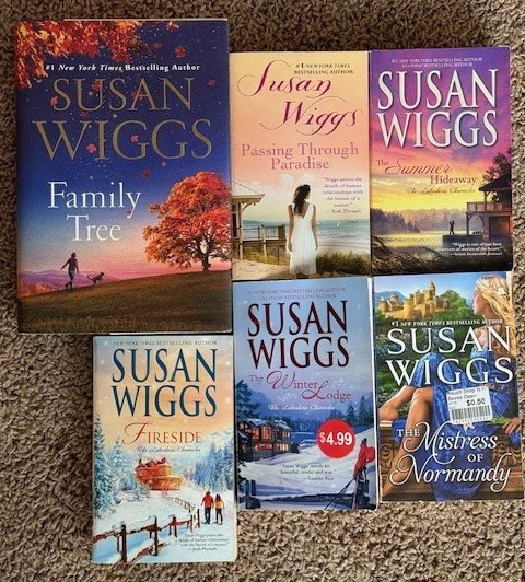 Lot of 6 SUSAN WIGGS Books - Lakeshore Chronicles/Winter Lodge + Family Tree
