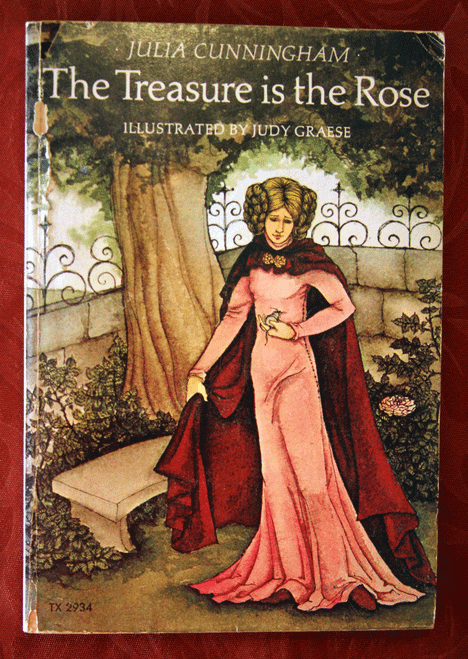 The Treasure Is the Rose by Julia Cunningham 1973 Vintage Scholastic Paperback 