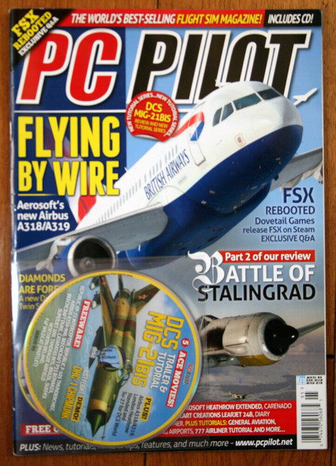 PC PILOT Magazine Jan-Feb 2015 Includes CD Flight Sim Aeronautics Airplanes