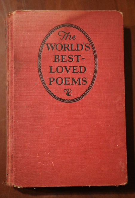 World's Best-Loved Poems by James Gilchrist Lawson 1927 Vintage Poetry Book RED