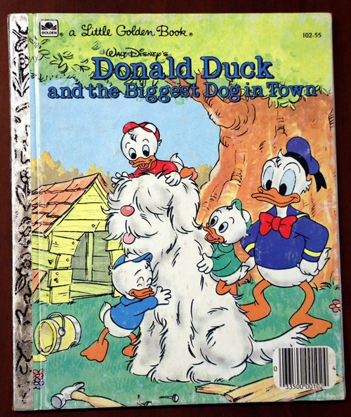 Walt Disney's DONALD DUCK & The Biggest Dog in Town 1986 Little Golden 102-55