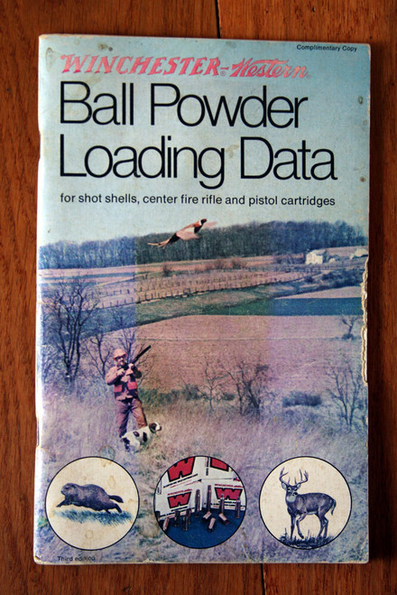 Winchester-Western Ball Powder Loading Data 1978 Vintage Ammunition/Firearm Book