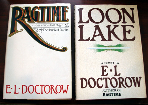 RAGTIME 1975 + LOON LAKE 1980 by E.L. Doctorow HC/DJ Vintage Historical Fiction