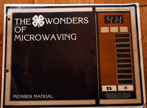 The 4-H Wonders of Microwaving Member Manual - Nebraska Cooperative Service 