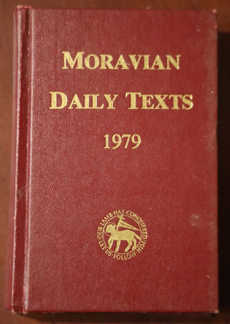 Moravian Daily Texts 1979 - Moravian Church in America - Christian Book VINTAGE