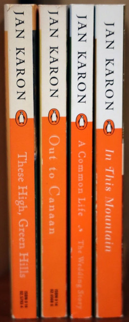 Lot of 4 JAN KARON Paperback Books Mitford Years Christian Series #s 3, 4, 6, 7