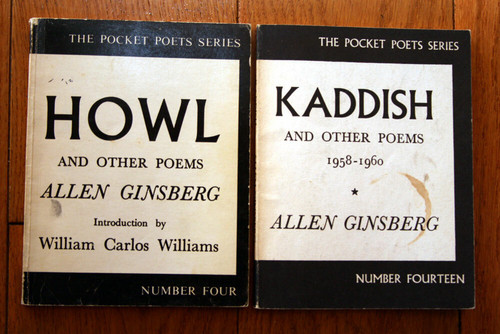 HOWL (27th) #4 KADDISH (13th) #14 ALLEN GINSBERG Pocket Poets Series CITY LIGHTS