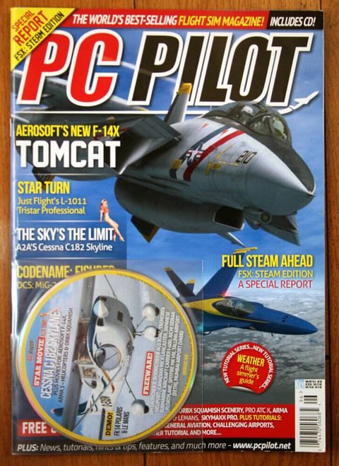 PC PILOT Magazine March-April 2015 Includes CD Flight Sim Aeronautics Airplanes
