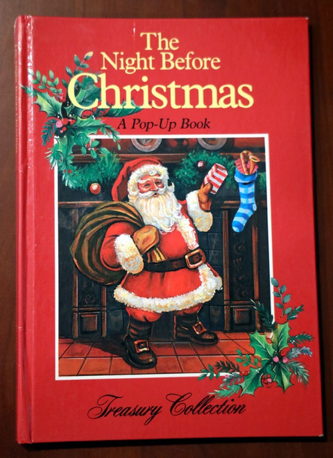 The Night Before Christmas Pop-Up Book 1989 Treasury Collection RARE Ottenheimer