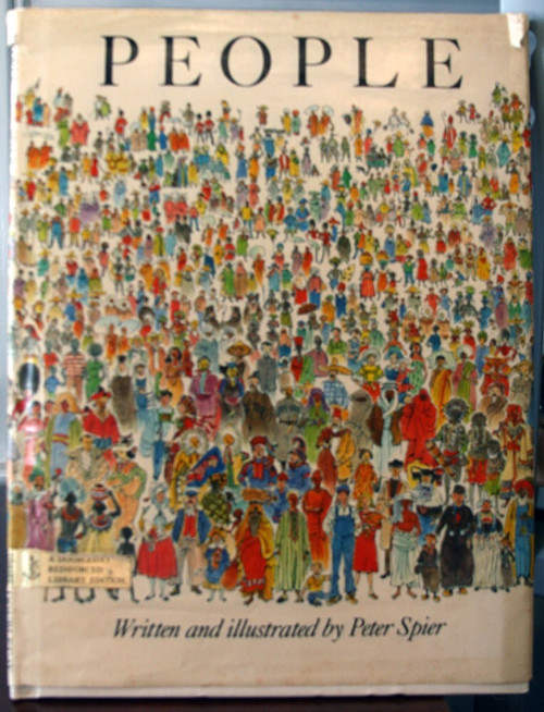 PEOPLE by Peter Spier 1980 HC/DJ Doubleday Vintage Children's Book 2nd Printing
