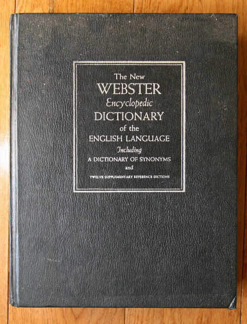 The New Webster's Encyclopedic Dictionary Synonyms 1980 Edition English Language
