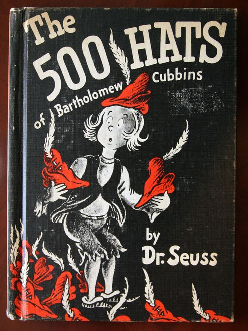 500 Hats of Bartholomew Cubbins DR. SEUSS 1938 Vintage Book Club Edition RARE!
