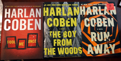 HARLAN COBEN Book Lot FOOL ME ONCE, BOY FROM THE WOODS, RUN AWAY First Edition