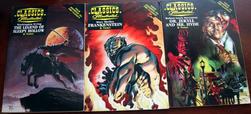 CLASSICS ILLUSTRATED Frankenstein, Legend Sleepy Hollow, Dr. Jekyll & Mr. Hyde