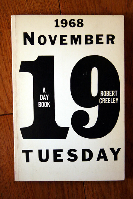 A DAY BOOK by Robert Creeley 1972 Vintage Poetry Book Charles Scribner's Sons