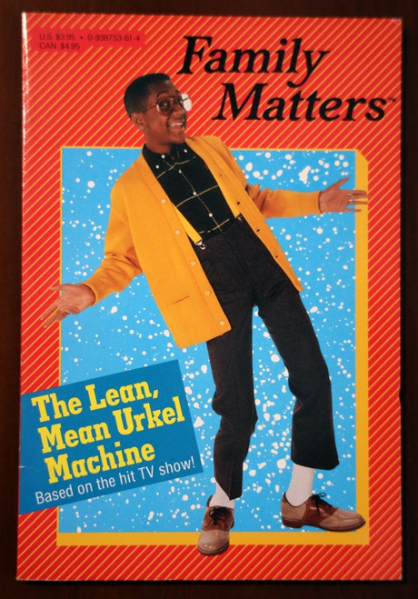FAMILY MATTERS Lean Mean URKEL Machine 1992 Paperback TV SHOW Steve Urkel 1st Ed