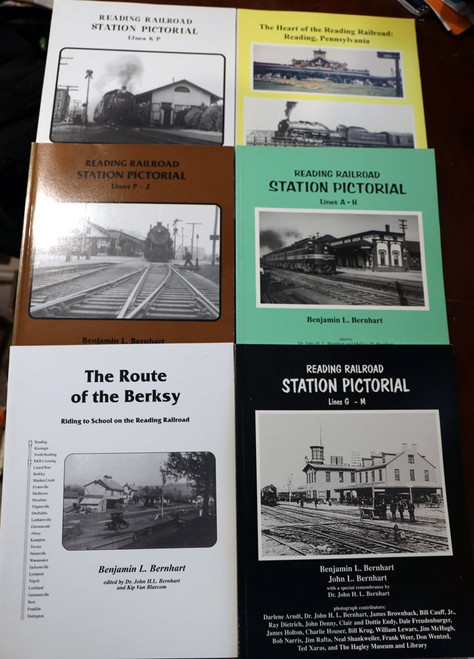 BENJAMIN L. BERNHART Reading Railroad Book Lot TRAINS/Berks County Pennsylvania