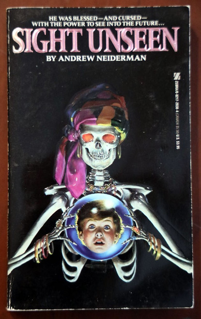 Sight Unseen by Andrew Neiderman 1987 Vintage ZEBRA Horror Paperback 1st Print