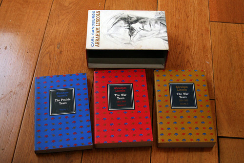 CARL SANDBURG'S ABRAHAM LINCOLN 3 Volume Paperback Boxed Set 1960 Laurel Edition