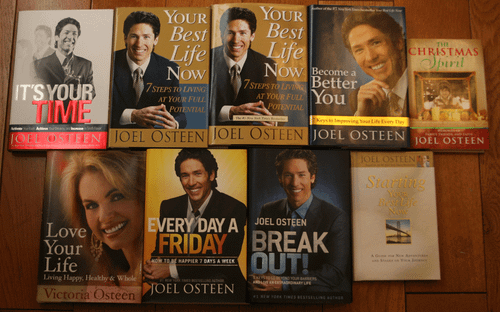 Lot of 9 JOEL OSTEEN Hardcover Books Christian Religion Motivational - Victoria