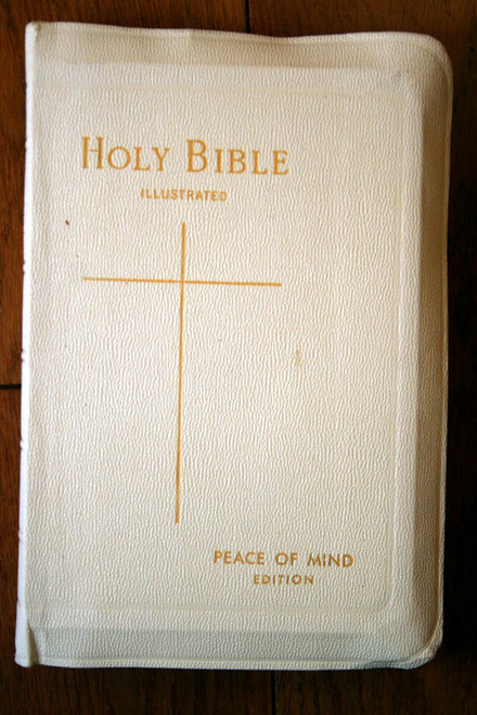 HOLY BIBLE Illustrated PEACE OF MIND Protestant Edition 1975 KJV Memorial Bibles