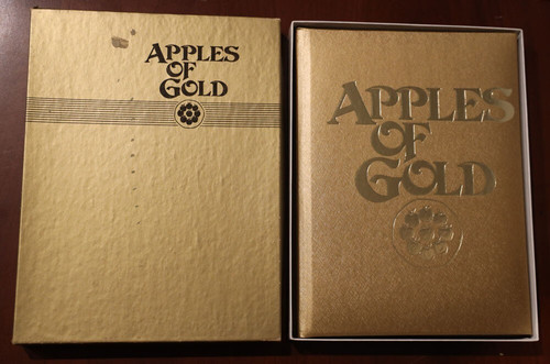 APPLES OF GOLD 1962 Hardcover with Box C.R. Gibson Company Jo Petty Excellent