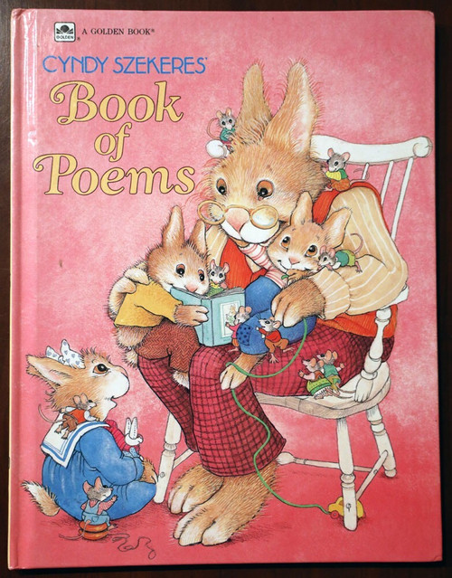 Cyndy Szekeres' Book of Poems 1987 Hardcover Vintage Golden Book POETRY
