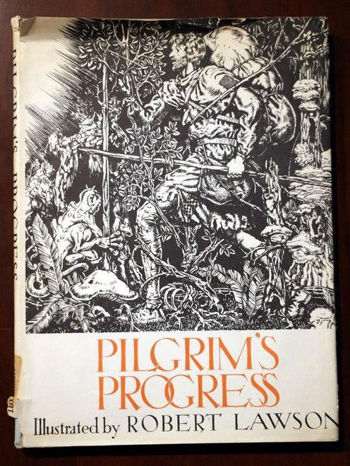 Pilgrim's Progress by John Bunyan Illustrated - Robert Lawson 1939 HC/DJ Vintage