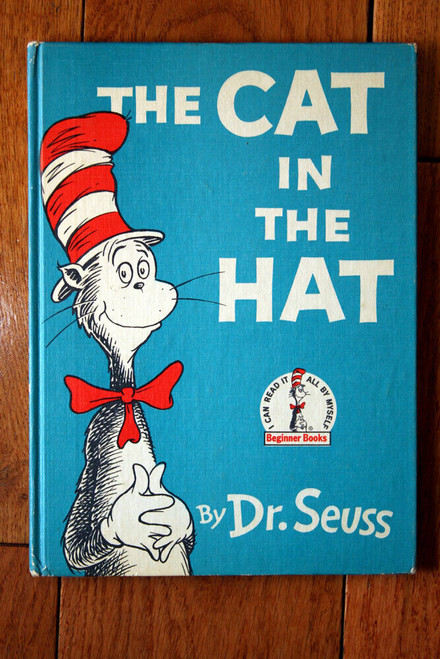 THE CAT IN THE HAT by DR. SEUSS 1957 Vintage Hardcover Beginner Books