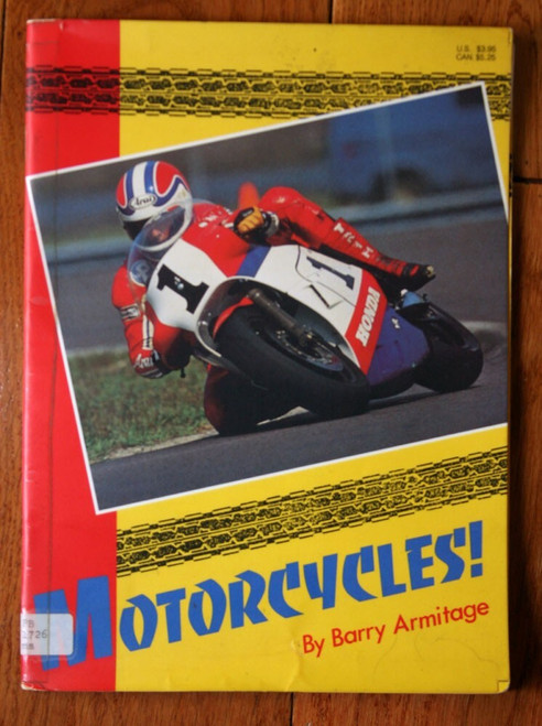 MOTORCYCLES! by Barry Armitage 1988 Softcover Vintage Book