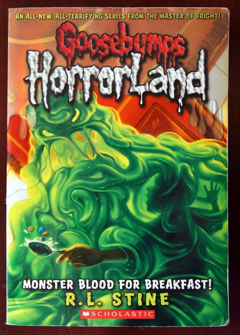 GOOSEBUMPS HORROR LAND Monster Blood for Breakfast RL STINE 2008 1st Scholastic