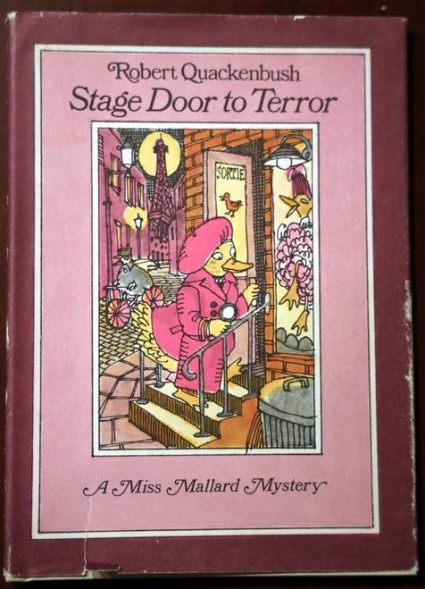 Stage Door to Terror by Robert Quackenbush SIGNED HC/DJ (1985) 1st Printing